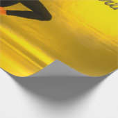 GLÜCKLICHER GEBURTSTAG MÄDCHEN GOLDENGLOW GESCHENKPAPIER (Ecke)
