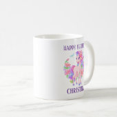 Glücklicher Geburtstag Mädchen personalisierter Na Kaffeetasse (VorderseiteRechts)