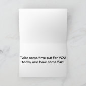 GLÜCKLICHER GEBURTSTAG "MAMA" NUTZEN SIE DIE ZEIT, KARTE (Innenseite)