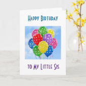 GLÜCKLICHER GEBURTSTAG ***MEIN KLEINES SIS*** KARTE (Gelbe Blume)