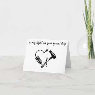 GLÜCKLICHER GEBURTSTAG ***MEIN STYLIST*** KARTE