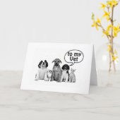 GLÜCKLICHER GEBURTSTAG **MEIN VETERINARISCHER** UN KARTE (Gelbe Blume)