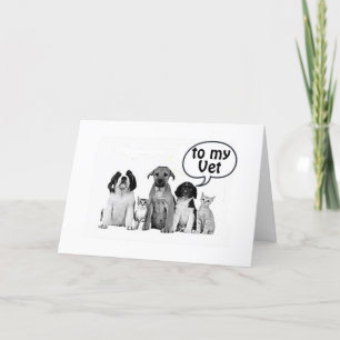 GLÜCKLICHER GEBURTSTAG **MEIN VETERINARISCHER** UN KARTE