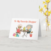 GLÜCKLICHER GEBURTSTAG **MEINE LIEBLINGSHOPPER** K KARTE (Gelbe Blume)