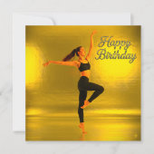 GLÜCKLICHER GEBURTSTAG MIT EINEM TANZMÄDCHEN (Vorderseite)