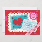 Glücklicher Geburtstag Nichte am Valentinstag Nied (Vorderseite)