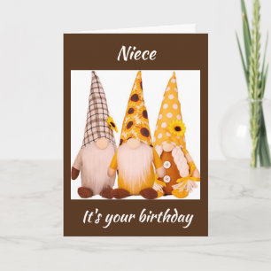GLÜCKLICHER GEBURTSTAG ***NIECE*** ZEIT ZUM FEIERN KARTE
