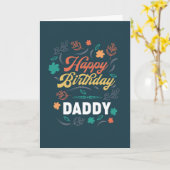 Glücklicher Geburtstag Papa Karte (Gelbe Blume)