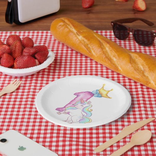 glücklicher Geburtstag Pappteller (Picknick)