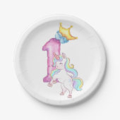 glücklicher Geburtstag Pappteller (Vorderseite)