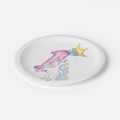 glücklicher Geburtstag Pappteller (Schrägansicht)