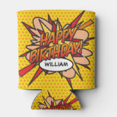 GLÜCKLICHER GEBURTSTAG Personalisierter Spaß Moder Dosenkühler (Rückseite)