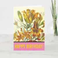 "GLÜCKLICHER GEBURTSTAG!" + Pflanze & Blume