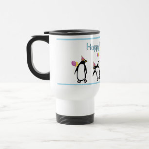 Glücklicher Geburtstag Pinguin Tasse