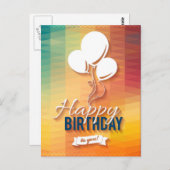 glücklicher Geburtstag Postkarte (Vorne/Hinten)