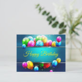 glücklicher Geburtstag Postkarte (Stehend Vorderseite)