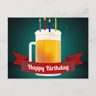 glücklicher Geburtstag Postkarte