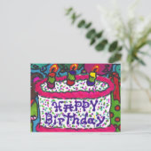 glücklicher Geburtstag Postkarte (Stehend Vorderseite)