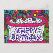 glücklicher Geburtstag Postkarte (Vorderseite)