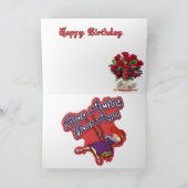 glücklicher Geburtstag Red Hatter Karte (Innenseite)