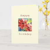 glücklicher Geburtstag, Rose Karte (Gelbe Blume)