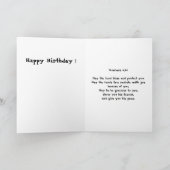 glücklicher Geburtstag, rote Blume Karte (Innenseite)