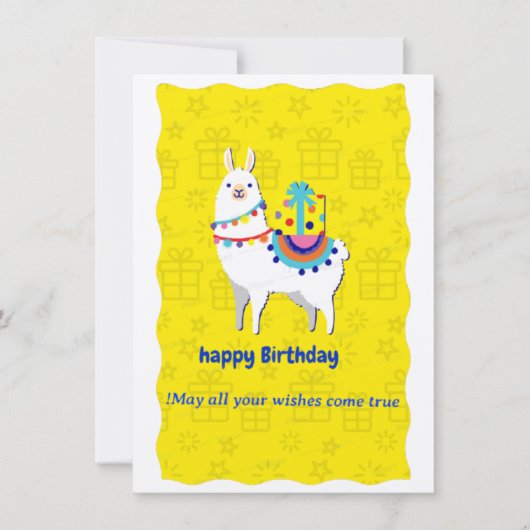 glücklicher Geburtstag Save The Date (Vorderseite)