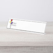 Glücklicher Geburtstag Schreibtischnamensplakette (Vorderseite )