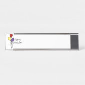 Glücklicher Geburtstag Schreibtischnamensplakette (Vorderseite )