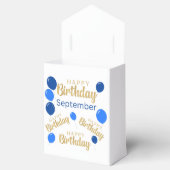 Glücklicher Geburtstag September Geburtstag Geburt Geschenkschachtel (Geöffnet)