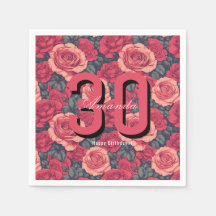 Glücklicher Geburtstag Serviette