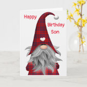 GLÜCKLICHER GEBURTSTAG ***SON*** KARTE (Gelbe Blume)