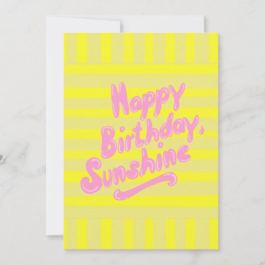 Glücklicher Geburtstag Sonnenschein Gruß Postkarte (Vorderseite)