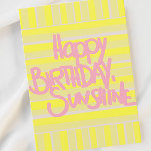 Glücklicher Geburtstag Sonnenschein Gruß Postkarte