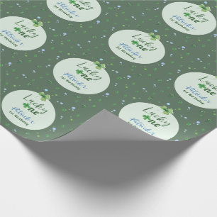 Glücklicher Geburtstag St. Patrick Junge Geschenkpapier