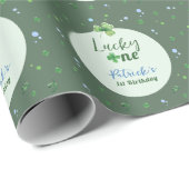 Glücklicher Geburtstag St. Patrick Junge Geschenkpapier (Rolleneckpunkt)