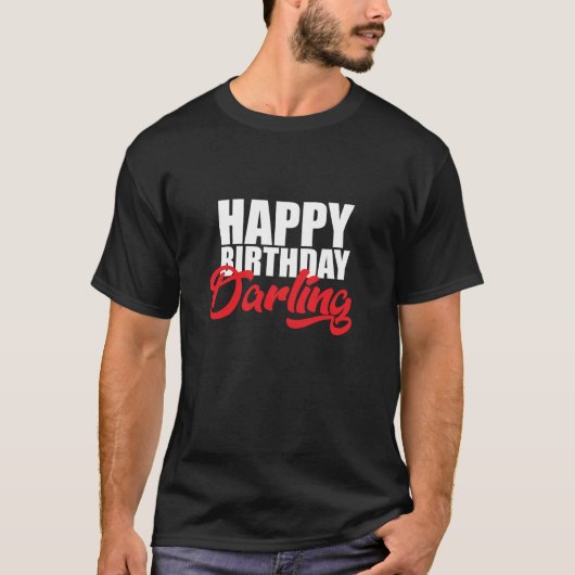 glücklicher Geburtstag T-Shirt (Vorderseite)