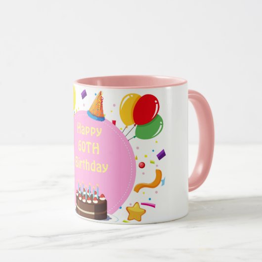 Glücklicher Geburtstag Tasse (VorderseiteRechts)
