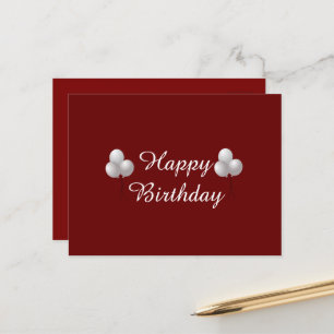 Glücklicher Geburtstag Tasse mit Ballons Postkarte