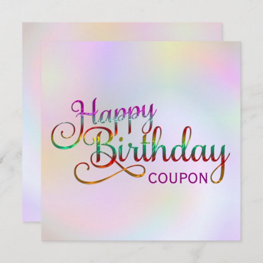 GLÜCKLICHER GEBURTSTAG - Textgestaltung + Ihre eig (Vorne/Hinten)