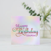 GLÜCKLICHER GEBURTSTAG - Textgestaltung + Ihre eig (Stehend Vorderseite)