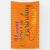 GLÜCKLICHER GEBURTSTAG - Textgestaltung + Ihre eig Banner (Vertikal)