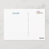 GLÜCKLICHER GEBURTSTAG - Textgestaltung + Ihre eig Postkarte (Rückseite)