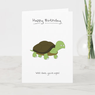 Glücklicher Geburtstag - Tortoise Karte