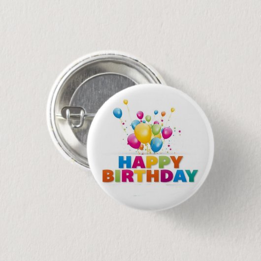 *GLÜCKLICHER GEBURTSTAG* UND BALLOONSCHALTER BUTTON (Vorne & Hinten)