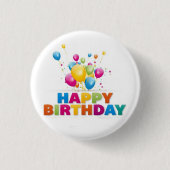 *GLÜCKLICHER GEBURTSTAG* UND BALLOONSCHALTER BUTTON (Vorderseite)