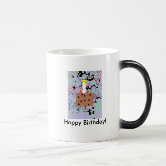 Glücklicher Geburtstag Verwandlungstasse (Rechts)