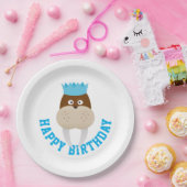 Glücklicher Geburtstag Walrus Pappteller (Party)