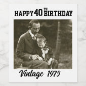 Glücklicher Geburtstag (Weinetikett) Weinetikett (Einzelnes Label)