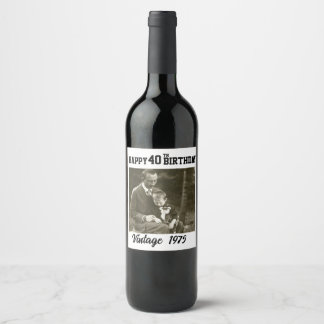 Glücklicher Geburtstag (Weinetikett) Weinetikett